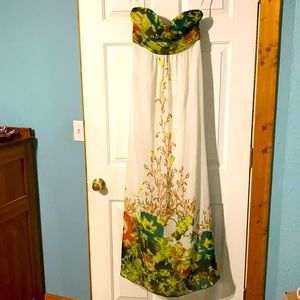 Floral A-line Maxi dress size s